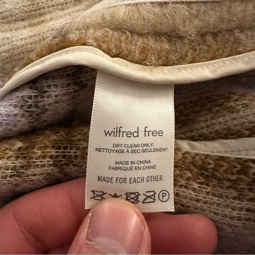 NWT Wilfred Free Ganna Cropped Prairie Mdrs Merino Wool Size XS Women's - Picture 5 of 13